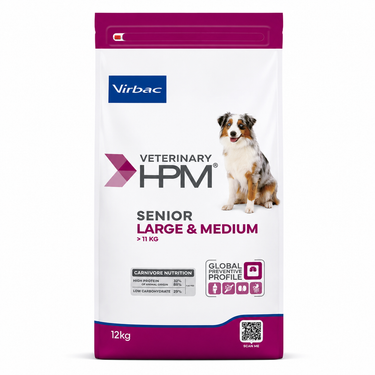 Alimento Virbac HPM Senior Large Medium para perros senior de razas medianas y grandes 12 kg
