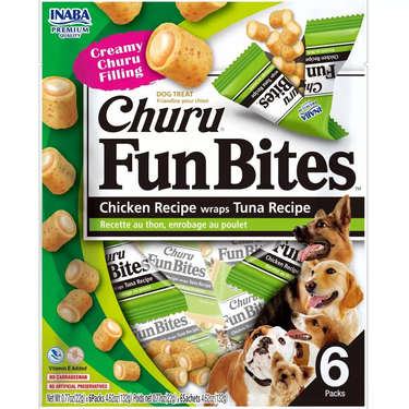 Churu Fun Bites Dog Tuna 6 mini Packs