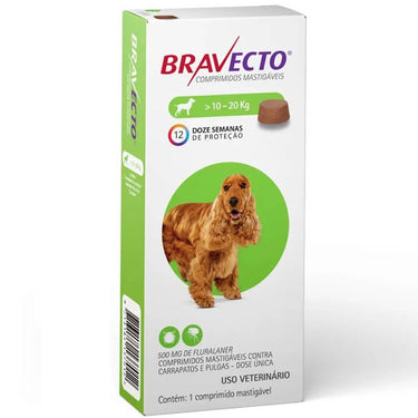 Bravecto Antiparasitario Pulga/Garrapatas 3M Perros 10-20 kg