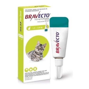 Bravecto Antiparasitario Pulgas/Garrapatas 3M CAT 1.2-2.8 kg