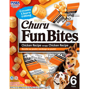 Churu Fun Bites Dog Chicken 6 mini Packs
