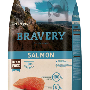 Bravery Salmon Puppy Raza Mediana y Grande 12 kg