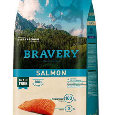 Bravery Salmon Adulto Raza Pequeña y Mini 7 kg