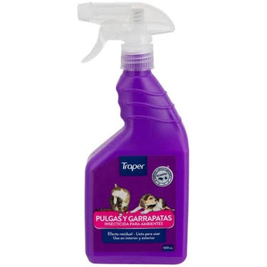 Spray Traper para Pulgas y Garrapatas 500 ml