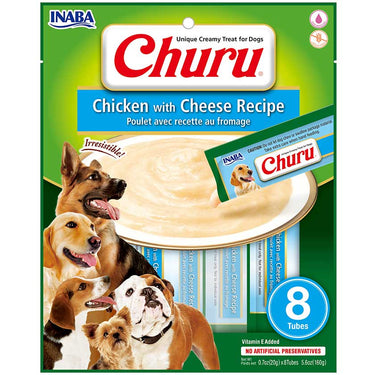 Churu para perros de  pollo con queso Inaba 8 tubos